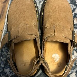 Dr. Martens Tan Leather Mules